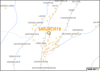 map of San Jacinto