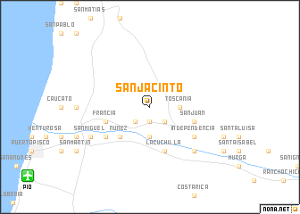 map of San Jacinto