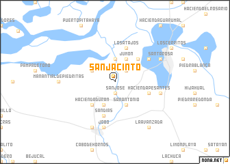 map of San Jacinto