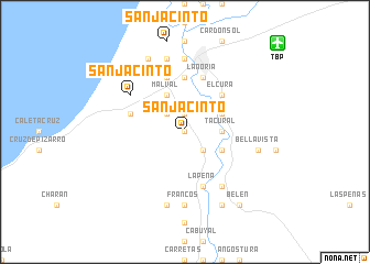 map of San Jacinto