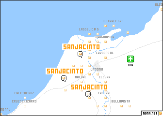 map of San Jacinto