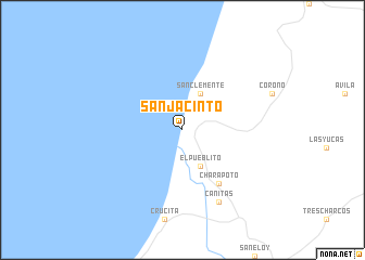 map of San Jacinto