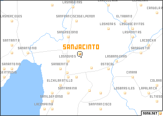 map of San Jacinto