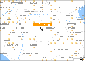 map of San Jacinto