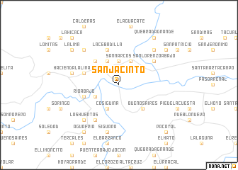 map of San Jacinto