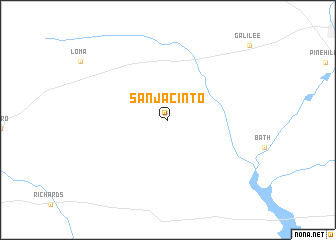 map of San Jacinto