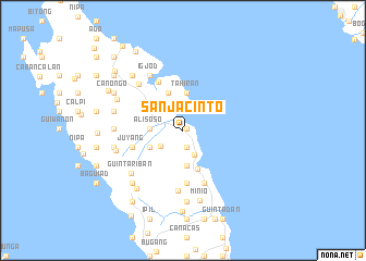 map of San Jacinto