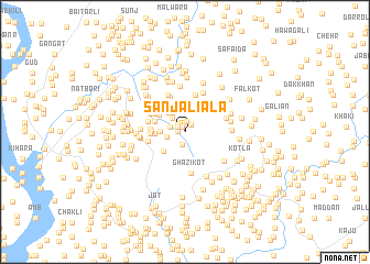 map of Sanjaliāla