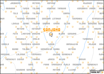 map of Sanjama