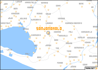 map of Sanjanamalo