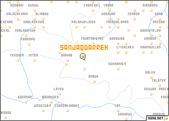 map of Sanjāq Darreh