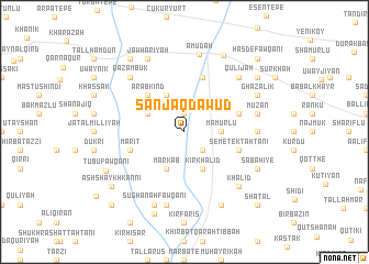 map of Sanjaq Dāwūd