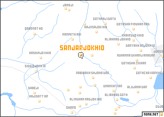 map of Sanjar Jokhio