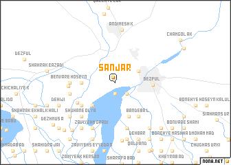 map of Sanjar