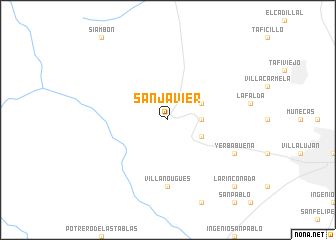 map of San Javier