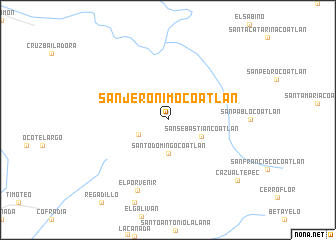 map of San Jerónimo Coatlán