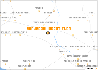 map of San Jerónimo Ocotitlán