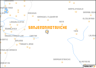 map of San Jerónimo Taviche