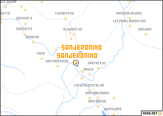 map of San Jerónimo