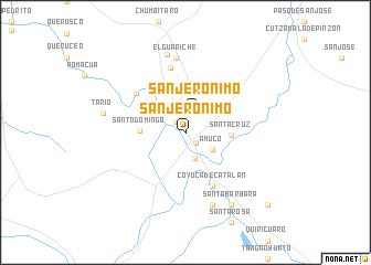 map of San Jerónimo