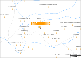 map of San Jerónimo