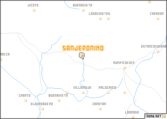 map of San Jerónimo