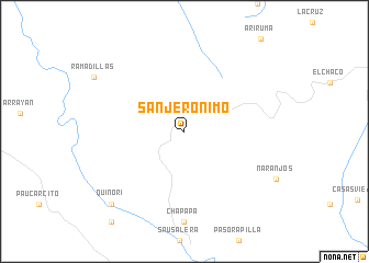 map of San Jerónimo