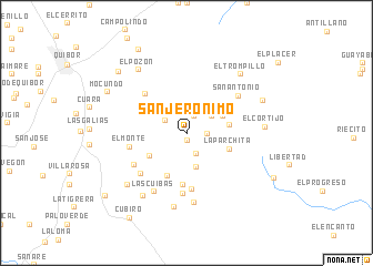 map of San Jerónimo