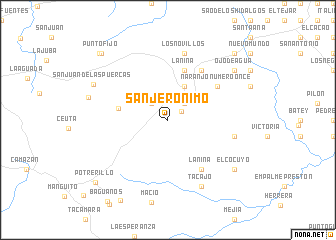 map of San Jerónimo