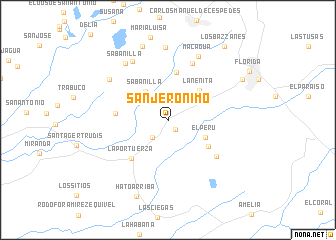 map of San Jerónimo