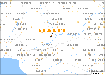 map of San Jerónimo