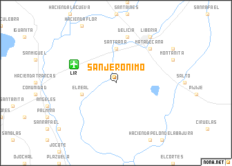 map of San Jerónimo