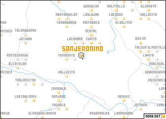 map of San Jerónimo