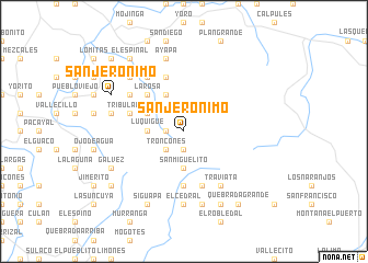 map of San Jerónimo