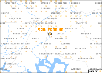 map of San Jerónimo