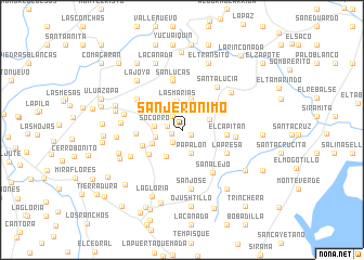 map of San Jerónimo