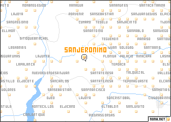 map of San Jerónimo