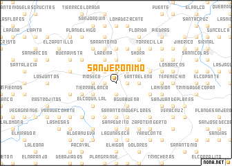 map of San Jerónimo