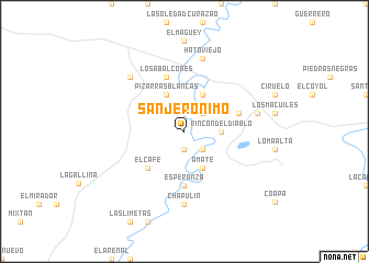 map of San Jerónimo