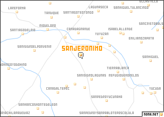 map of San Jerónimo