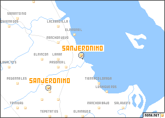 map of San Jerónimo