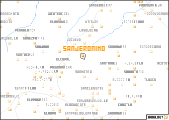 map of San Jerónimo