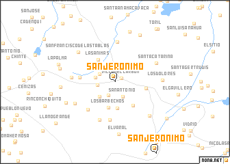 map of San Jerónimo