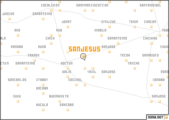 map of San Jesús