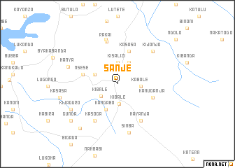 map of Sanje