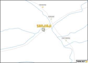 map of Sanjiaji