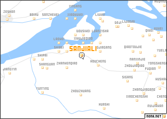 map of Sanjiali