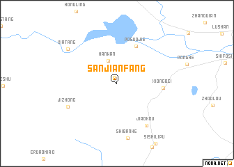map of Sanjianfang