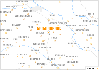 map of Sanjianfang