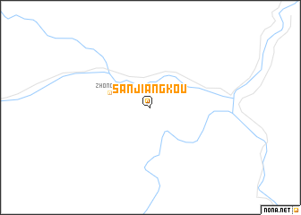 map of Sanjiangkou